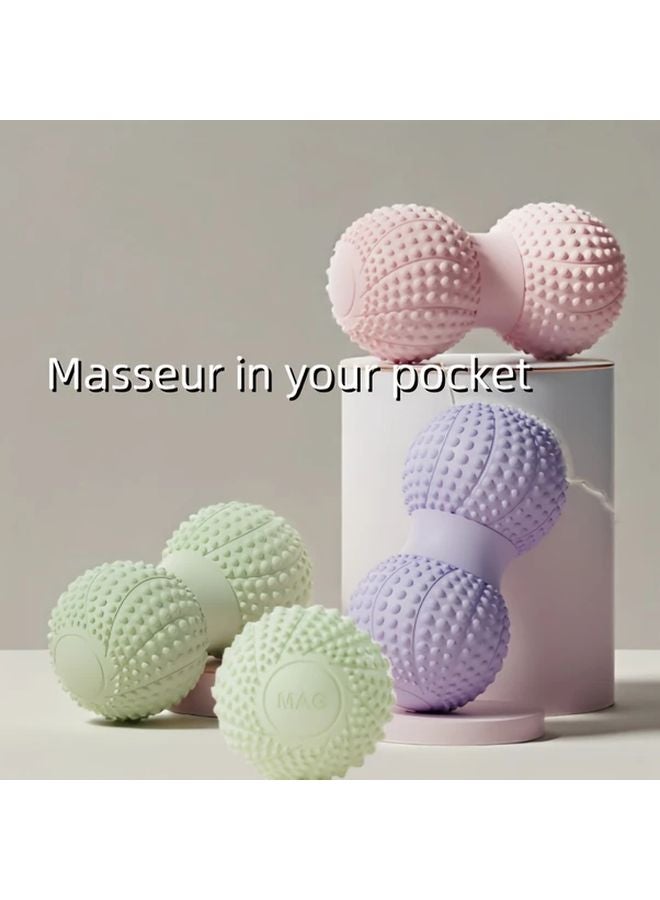 Green Fascial Massage Ball Set 2PCS Large And Small For Muscle Relaxation Yoga Fitness - Image 5