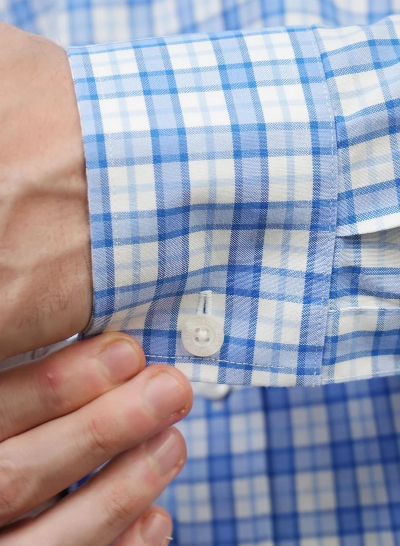 GIORDANO  Men's Wrinkle-Free Long Sleeve Cotton Oxford Shirt for Men | Best Price UAE