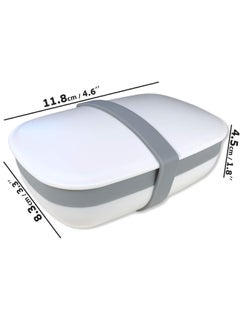 kiasona Travel Soap Box Soap Bar Holder Dish Container Case With Sponge Saver Drain And Silicone Band Strong Sealing Leak Proof Portable Best For Bathroom Shower Gym School Camping Hiking Vacation Outdoor  - Image 5