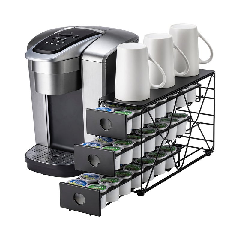 Flagship K Cup Holder 3 Tier Coffee Pod Holder for K Cup Organizer Save Space Countertop Kitchen (42 Pods Capacity) - Image 1