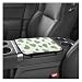 KPFILEH Furry Cow Print Armrest Cover for Car Soft Plush Center Console Cushion Pad Car Arm Rest Box Protector for Women Men Universal Auto Decorative Accessories for Cars Trucks SUVs Green - Image 2