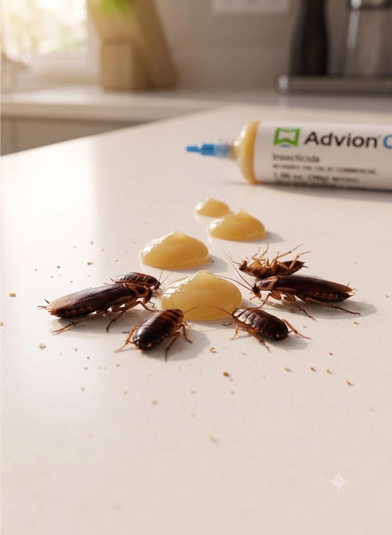 ADVISION Cockroach Bait Gel 30g | Professional Cockroach Elimination Gel with Precision Applicator Nozzle | Fast-Acting Formula for Household Cockroach Control | Effective Pest Control Treatment for Indoor Use | Made in the USA - Image 5