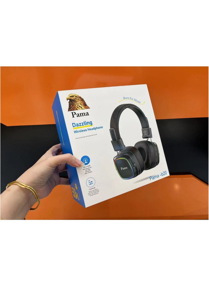 Pama - Wireless B20 Bluetooth Headphones – Dazzling Design Pama - Image 1