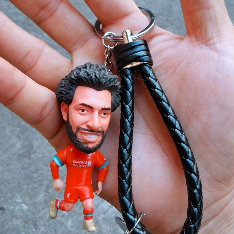 In Stock Football Doll Keychain - Real Madrid, Ronaldo, Neymar, Salah, Messi, Mbappe - Image 1