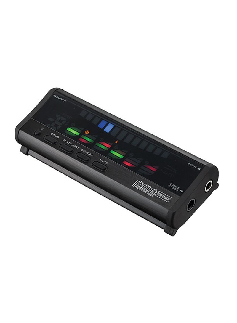 Korg PITCHBLACK PB-04-BK Polyphonic Pedal Tuner | PITCHBLACK Series | Buffered Output | Silent Mute | Cable Checker | Guitar & Bass | Black - Image 2
