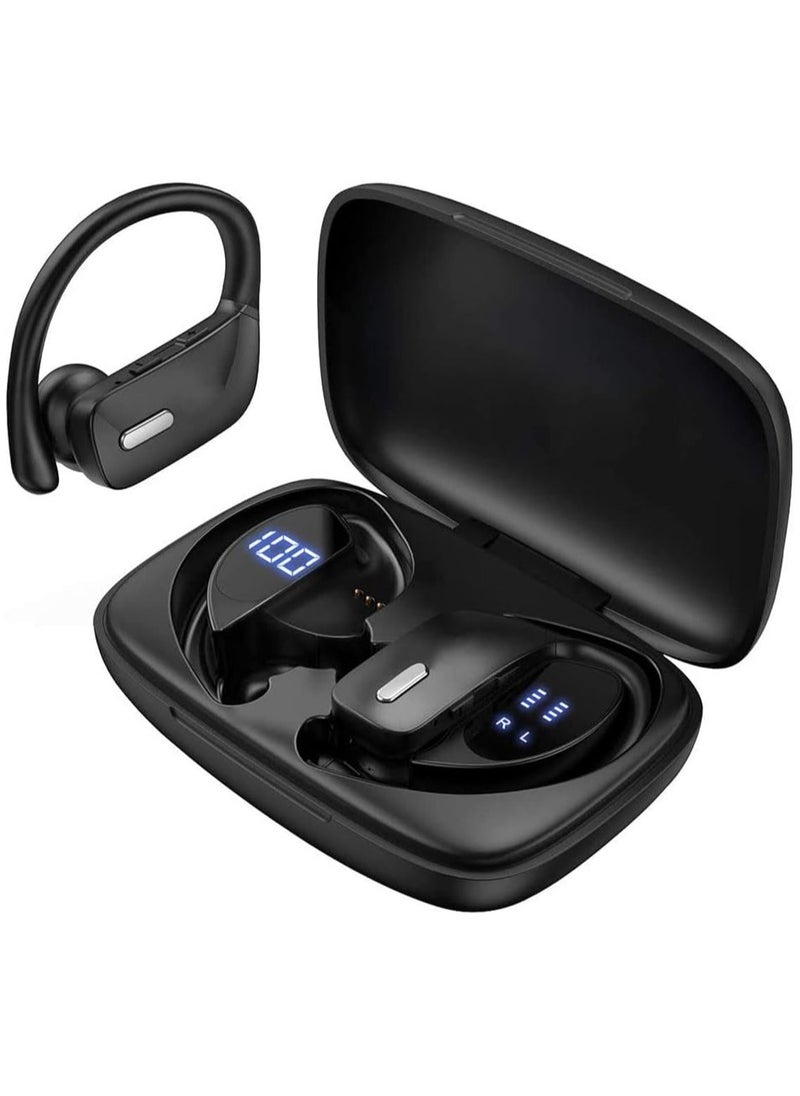 LINJIE - Wireless Earbuds Sports Headphones Bluetooth 48H Running Waterproof In-Ear Headphones with Microphone LED Display for Sports Running Workout - Image 1
