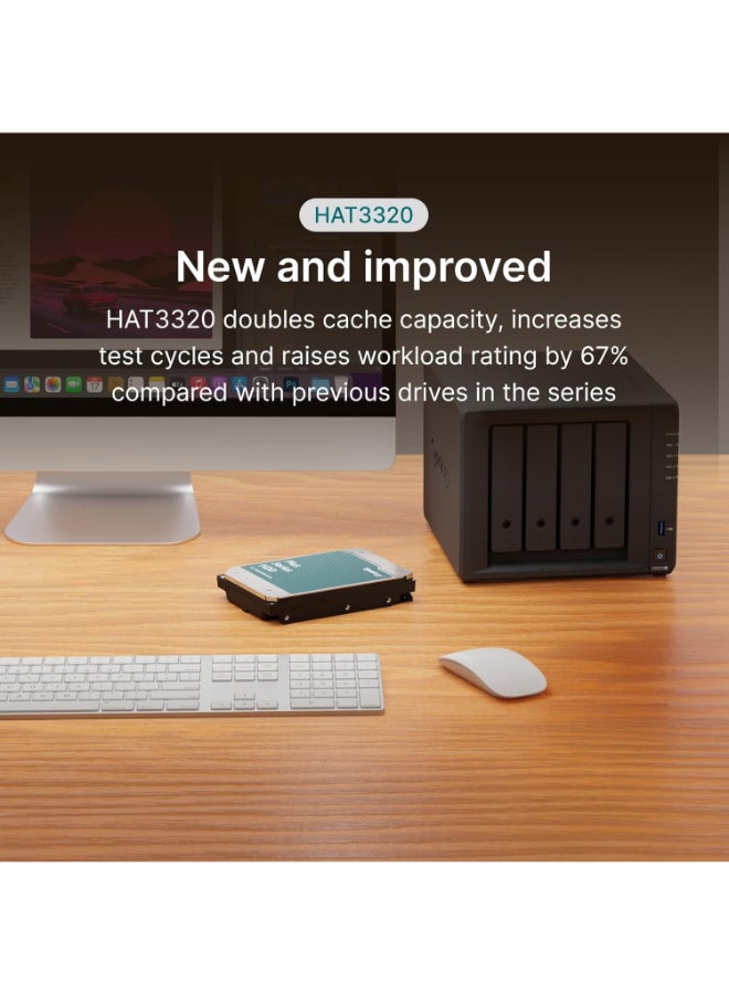 سينولوجي HAT3320 سلسلة 8TB بلس قرص صلب SATA 3.5" (HAT3320-8T) - Image 2