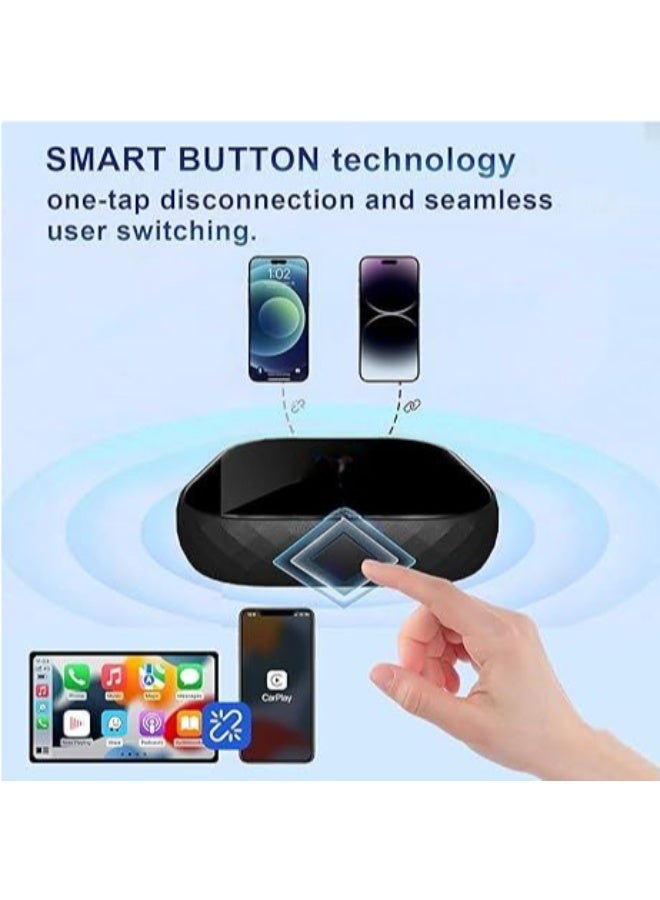 Wireless CarPlay Adapter 2025 – Converts Wired CarPlay to Wireless, Dual-Band WiFi, Low Latency, Auto Connect, Plug & Play for OEM Cars - Image 3