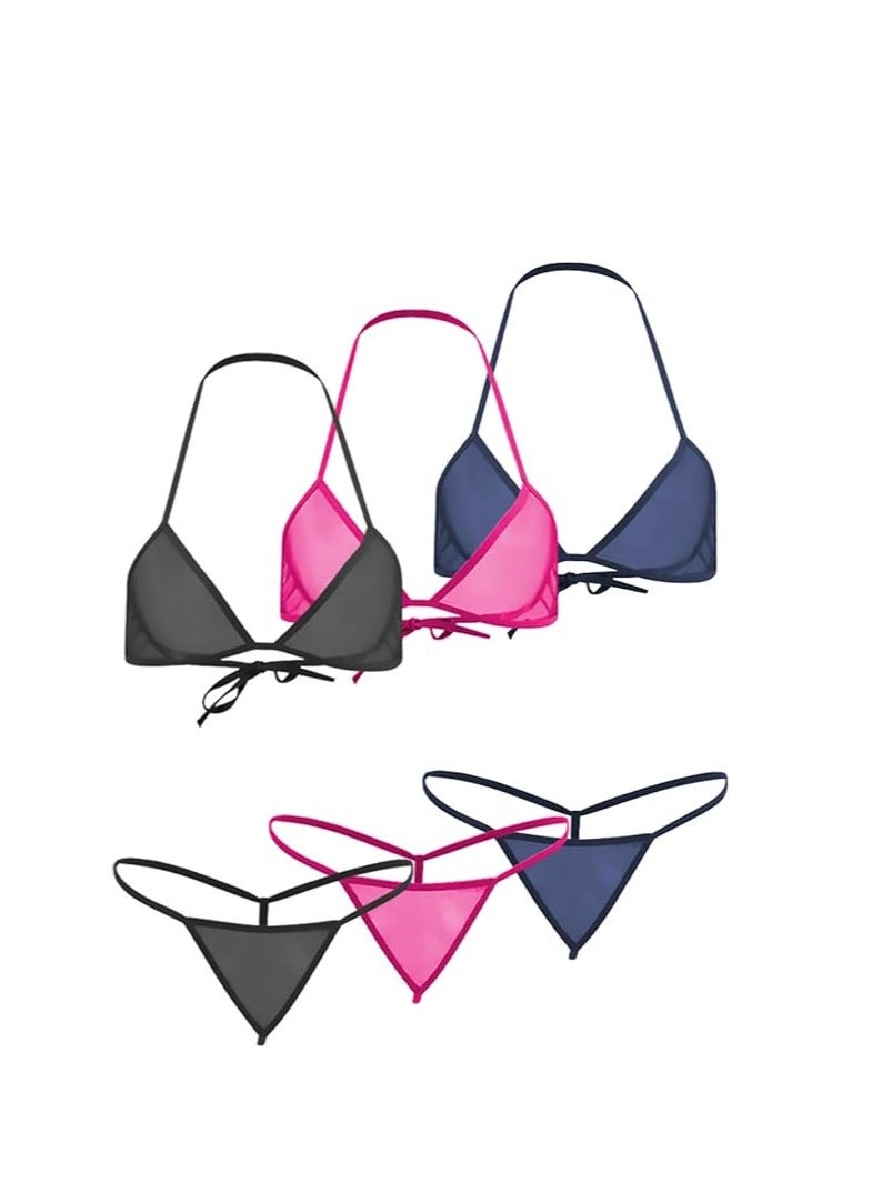 Accessorize Kingdom Accessorize Kingdom Women Sheer Lingerie Set Combo  - Image 1