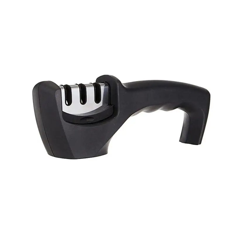 Kitchen Knife Sharpener 3 Stage Sharpening Tool with Non Slip Base and Comfortable Handle