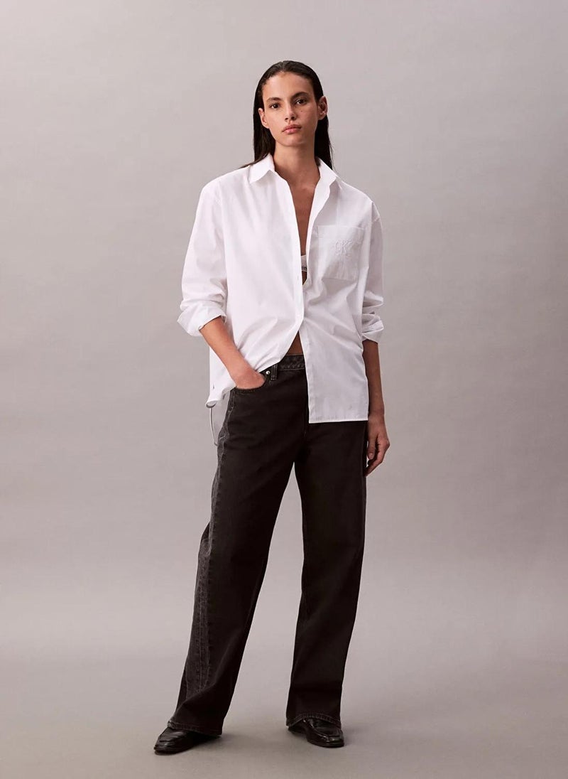 Calvin Klein Jeans Logo Long Sleeve Shirt - Image 5