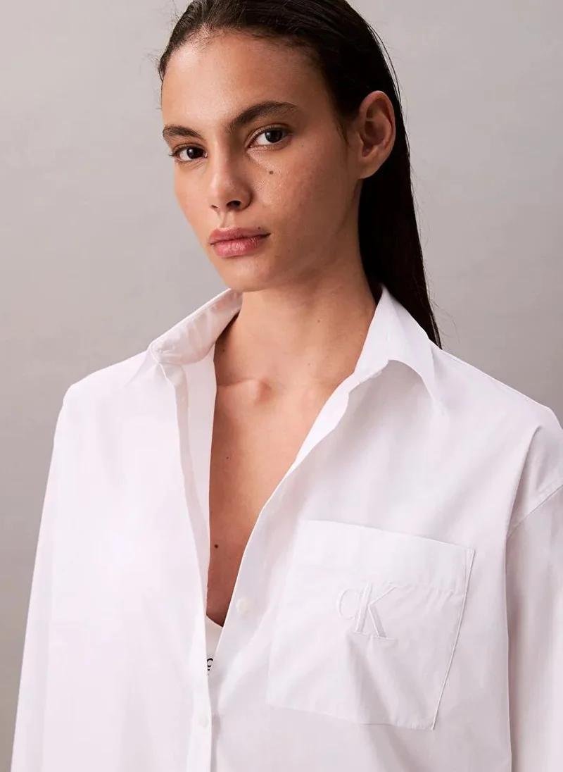 Calvin Klein Jeans  Logo Long Sleeve Shirt for Women | Best Price UAE