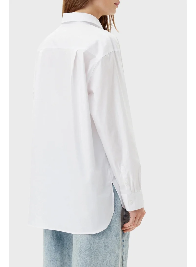 Calvin Klein Jeans  Logo Long Sleeve Shirt for Women | Best Price UAE