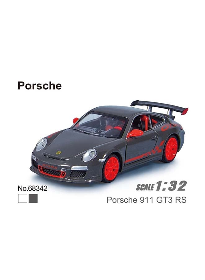 D-Power بورش 911 GT3 RS رمادي غامق | نسخة مصغرة ، عنصر مجموعات نهائي ، سيارات هارد أمريكية | سيارات ألعاب ، نموذج سيارة معدني قابلة للسحب | الحجم 1:32 ، للأطفال من 3 سنوات فما فوق  - Image 5