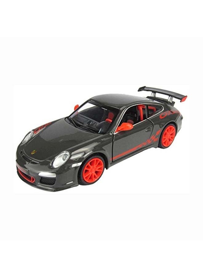 D-Power بورش 911 GT3 RS رمادي غامق | نسخة مصغرة ، عنصر مجموعات نهائي ، سيارات هارد أمريكية | سيارات ألعاب ، نموذج سيارة معدني قابلة للسحب | الحجم 1:32 ، للأطفال من 3 سنوات فما فوق  - Image 1