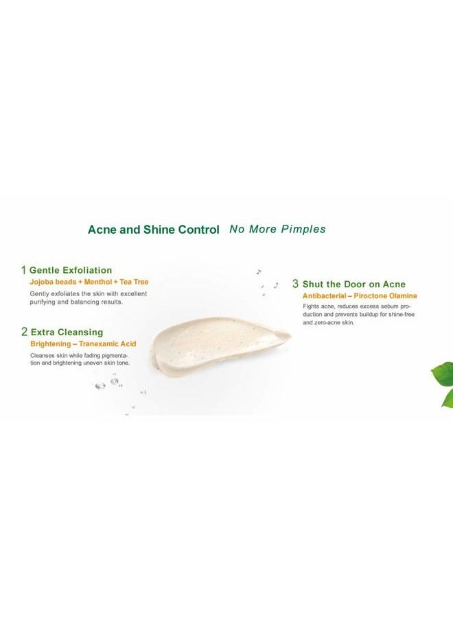 Naruko Tea Tree Purifying Kaolin Clay Mask & Facial Cleanser 2 in 1 for Exfoliating, Pore Clearing, Oil-absorbing 4.2 OZ - Image 3