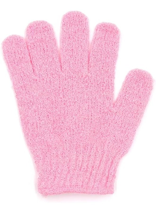 Exfoliating bath gloves, pink, 2 pieces - Image 2