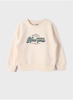 LC WAIKIKI Crew Neck Long Sleeve Printed Girl's Sweatshirt  - Image 1