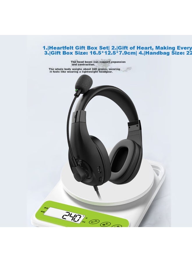 DANYIN D310 Wired Headphones With Microphone For English Listening And Speaking Exams, Head-worn Style, Suitable For Middle And High School Students, Human-machine Dialogue Training, Recording And Echoing, M - Image 3