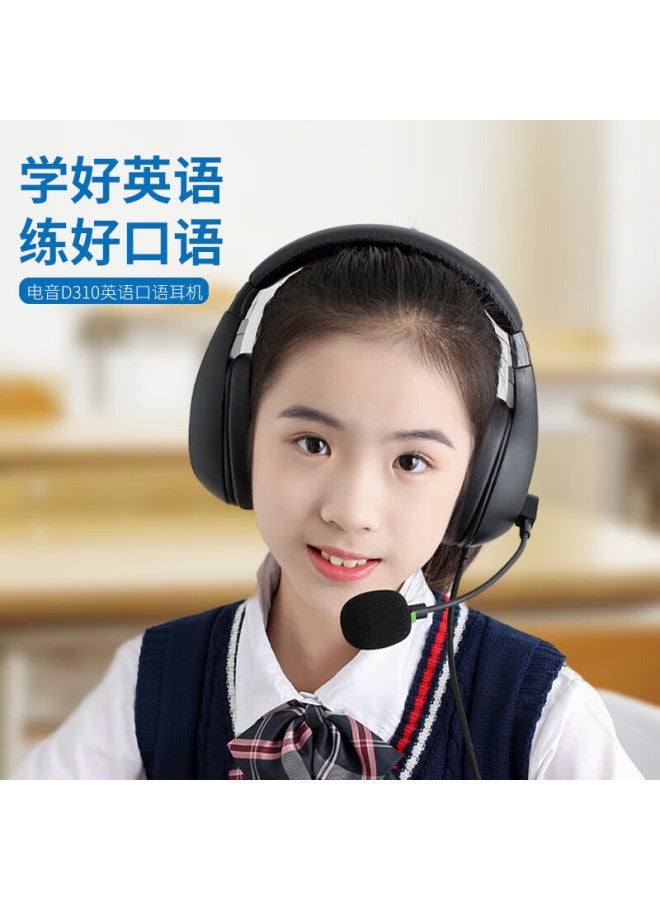 DANYIN D310 Wired Headphones With Microphone For English Listening And Speaking Exams, Head-worn Style, Suitable For Middle And High School Students, Human-machine Dialogue Training, Recording And Echoing, M - Image 1