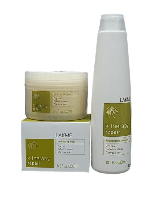 Shampoo 300 ml And Mask 250 ml for Very Dry Hair That Helps To Increase Its Moisture