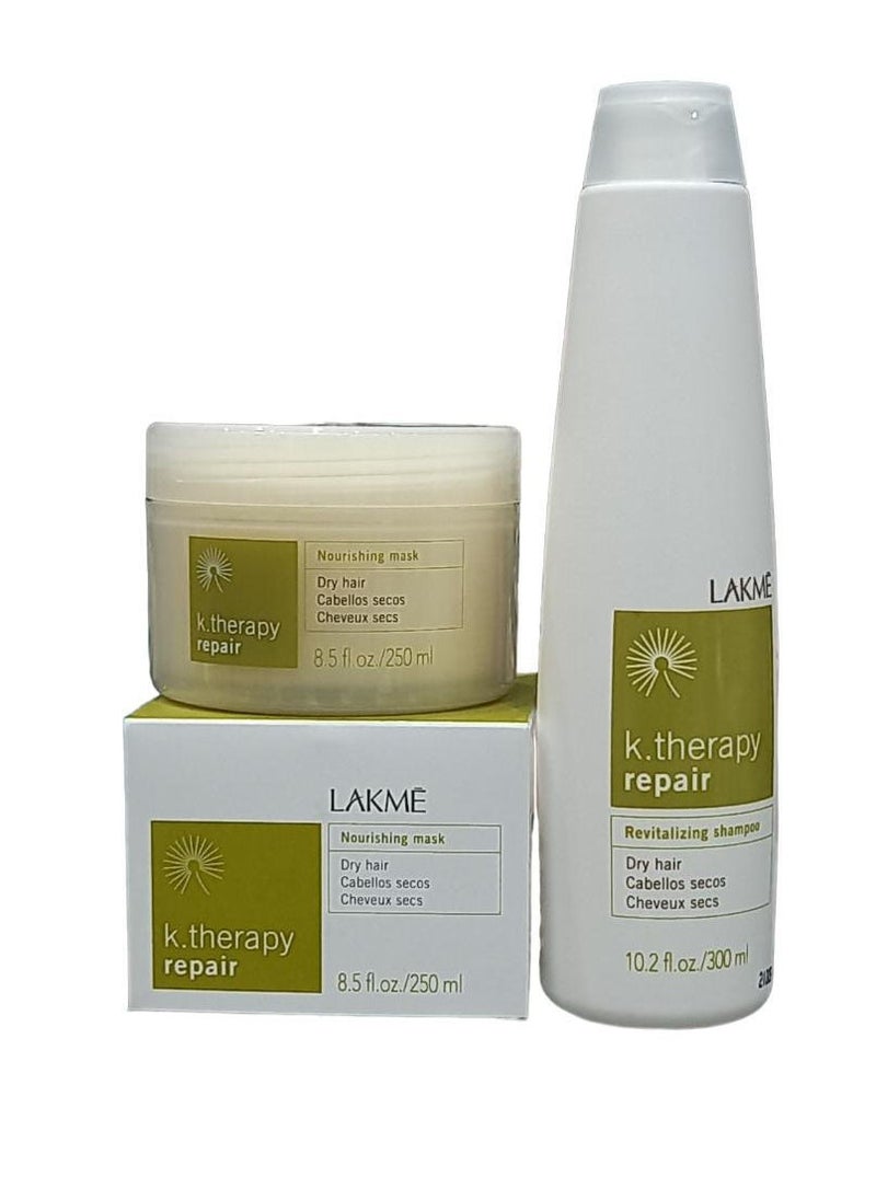 LAKME - Shampoo 300 ml And Mask 250 ml for Very Dry Hair That Helps To Increase Its Moisture - Image 1