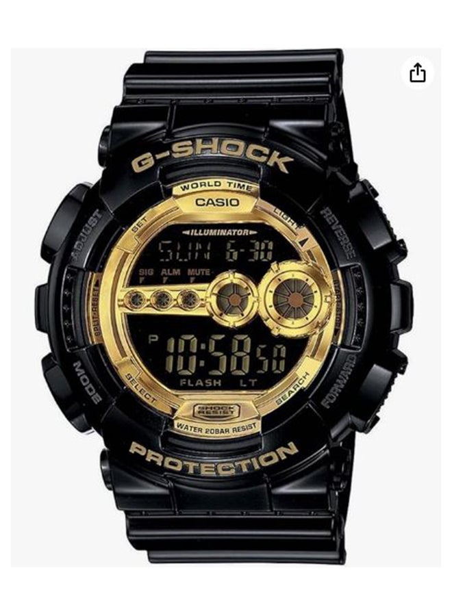 Digital Round Water Resistance Wrist Watch GD-100GB-1DR