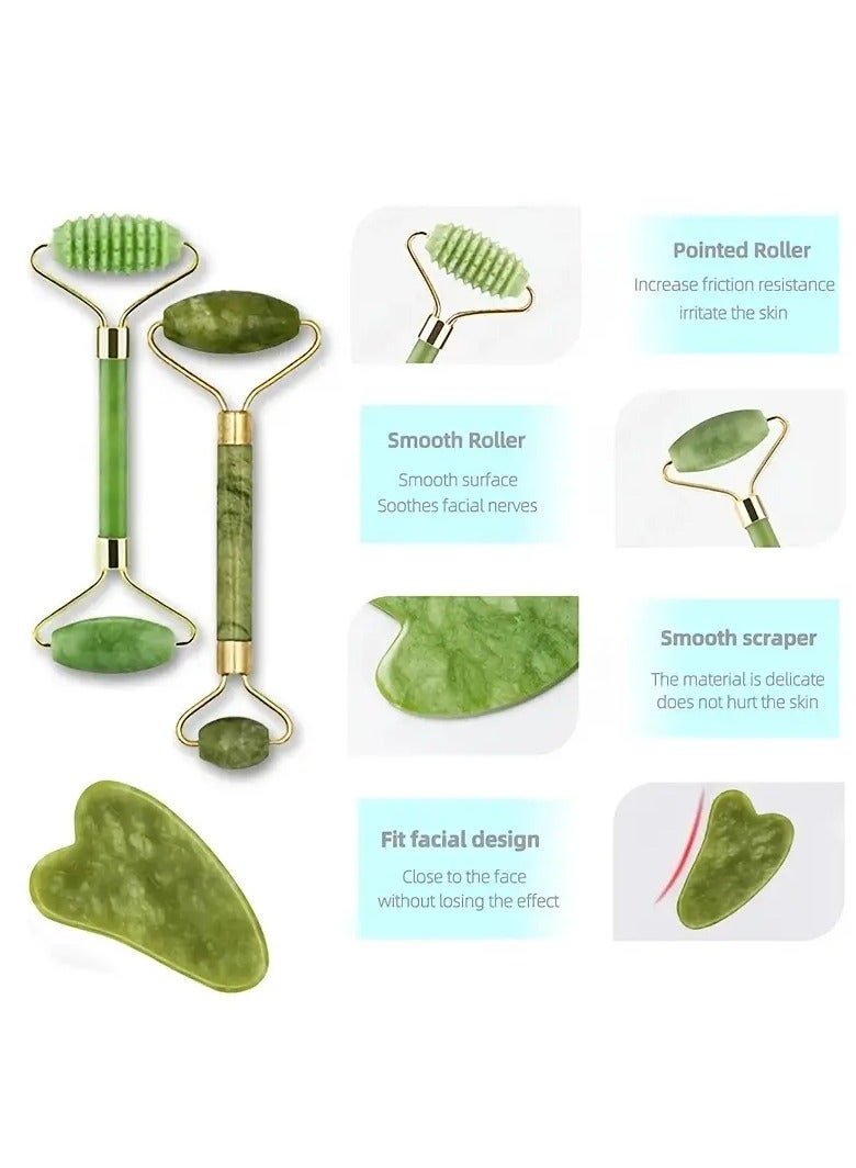 ORiTi Jade Roller Gua Sha Facial Massager for Face Eyes  - Image 4