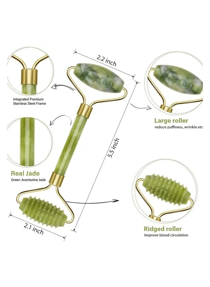 ORiTi Jade Roller Gua Sha Facial Massager for Face Eyes  - Image 3