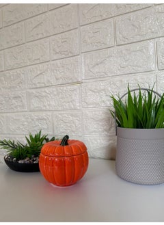 Devigo Special Design Gift Pumpkin Shaped Sugar Bowl with Lid  - Image 5
