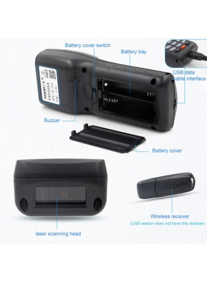 ماسح باركود ليزري أحادي البعد NEWSCAN NS3309 مع اتصال USB ولاسلكي. - Image 4