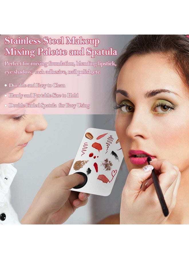 Audab Disposable Makeup Applicators Kit With Triangle Makeup Puff Makeup Mixing Palette Makeup Artist Supplies Disposable Mascara Wands Lip Brushes Hair Clips Powder Puffs For Face With Storage Box - Image 5