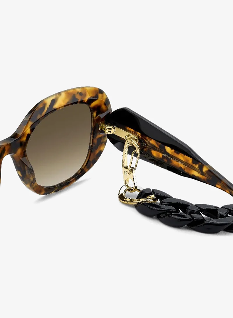Carolina Herrera  CAROLINA HERRERA HER 0254/S Sunglasses Brown Rectangular  | Best Price UAE