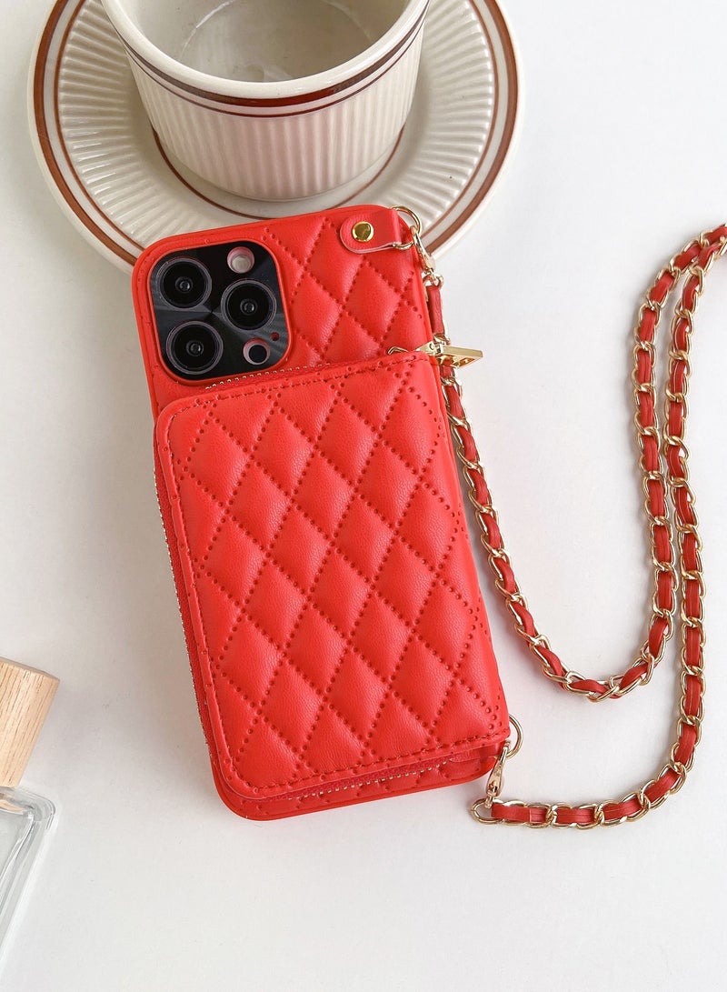 Suteni حافظة هاتف جلدية مع حزام عبر الجسم وفتحات بطاقات لجهاز آيفون