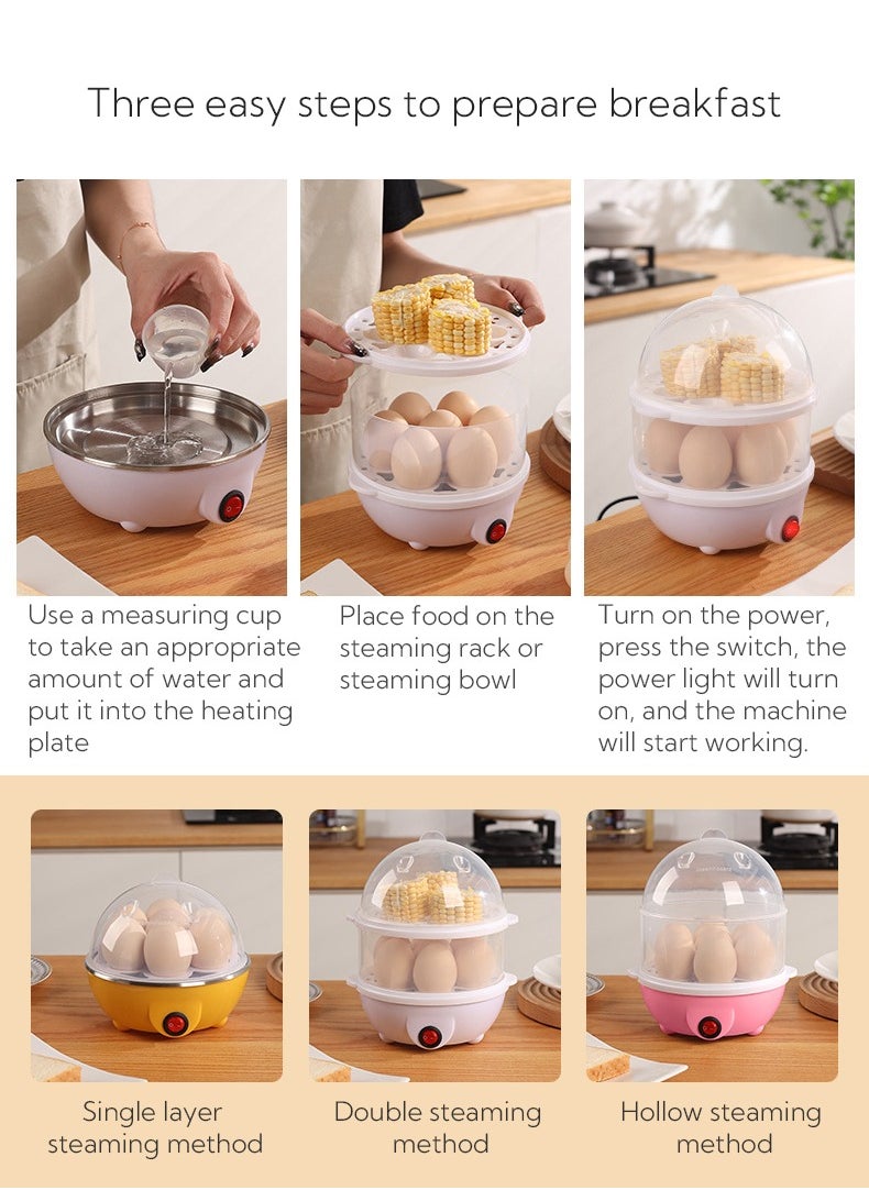 Haidue - Double Layer Rapid Egg Cooker - Image 1