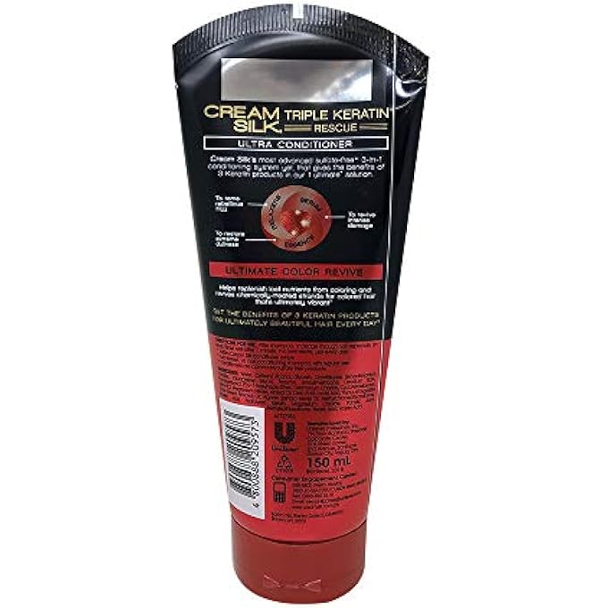 Cream Silk TRIPLE KERATIN RESCUE ULTIMATE COLOR REVIVE ULTRA CONDITIONER 150ML - Image 2