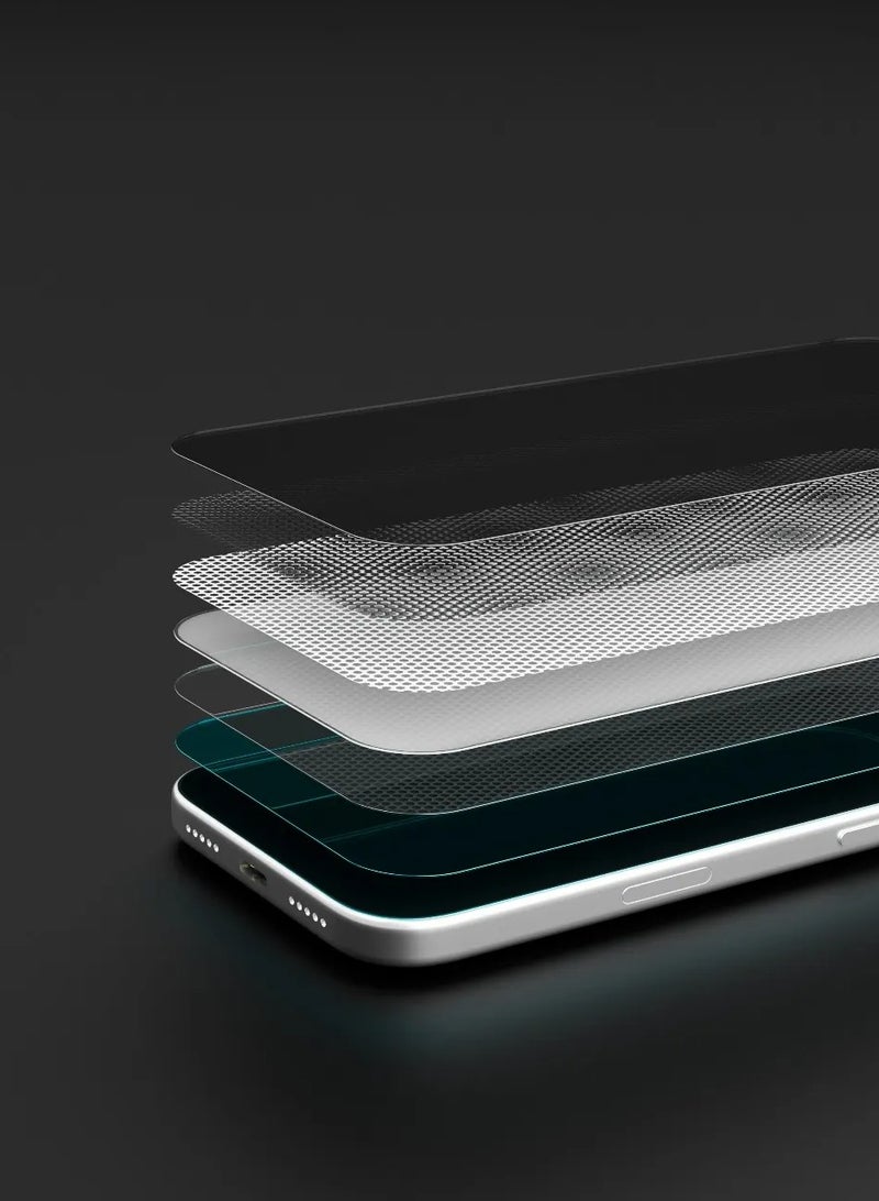 LEVELO iPhone 17 Privacy Screen Protector EdgePro 9H Impact-Resistant Glass with Applicator, Anti-Fingerprint, Ultra-Clear, 1.5m Drop Tested - Privacy - Image 2