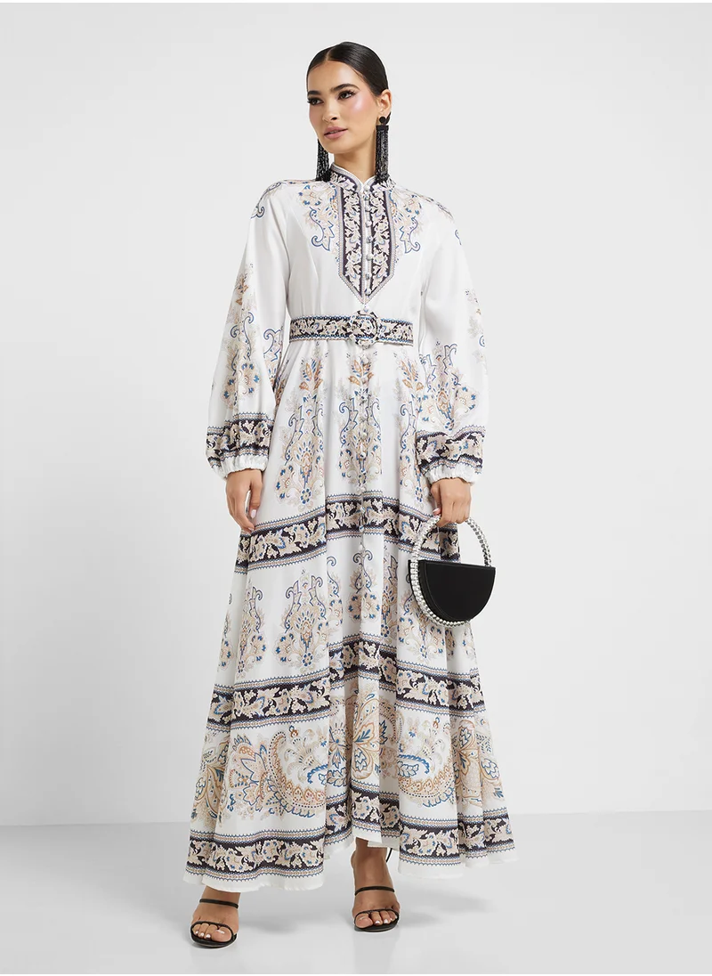 خزانة Abstract Print Dress