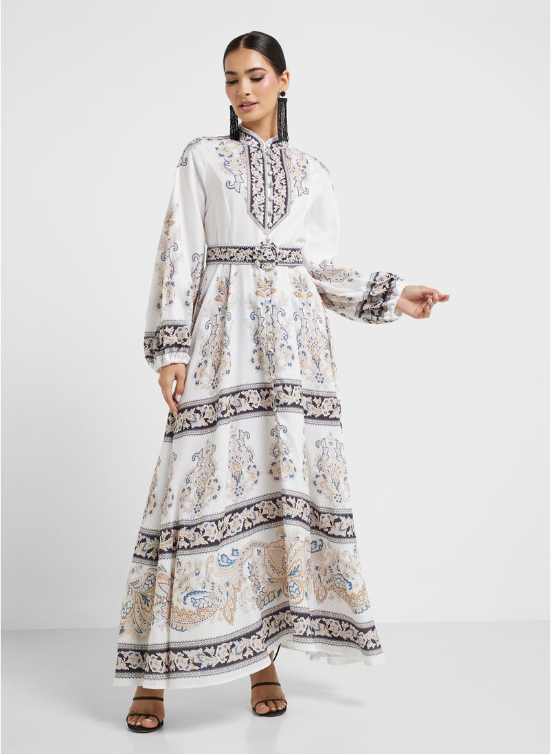 Khizana Abstract Print Dress  - Image 4