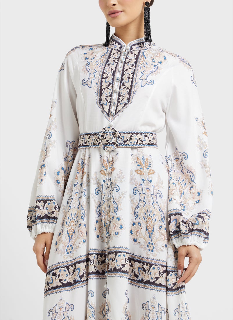 Khizana Abstract Print Dress  - Image 3