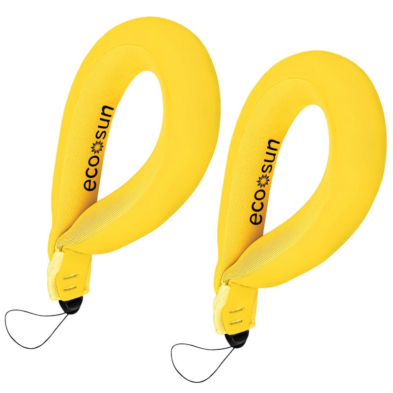 Eco Sun Floating Wrist Strap (2-pack) â€“ Suitable For All Phones (incl. 16 Pro Max), GoPros, Cameras â€“ Floats Up To 0.55 lbs (250g) (Yellow) - Image 1