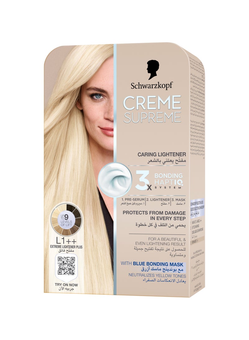 Schwarzkopf Creme Supreme L1++ Permanent Extreme Hair Lightner Plus - Image 1