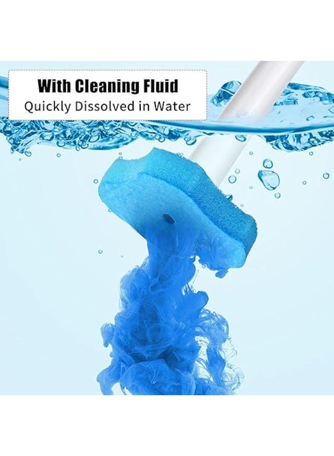 MOMENT نظام تنظيف المرحاض MOMENT 10 قطع إعادة تعبئة فرشاة المرحاض القابلة للتصرف، فرشاة تنظيف المرحاض، 10 رؤوس فرشاة بديلة، بدون مقبض أو قاعدة، إعادة تعبئة عصا المرحاض، وسادات إعادة تعبئة تنظيف وعاء المرحاض، فرشاة المرحاض - Image 2