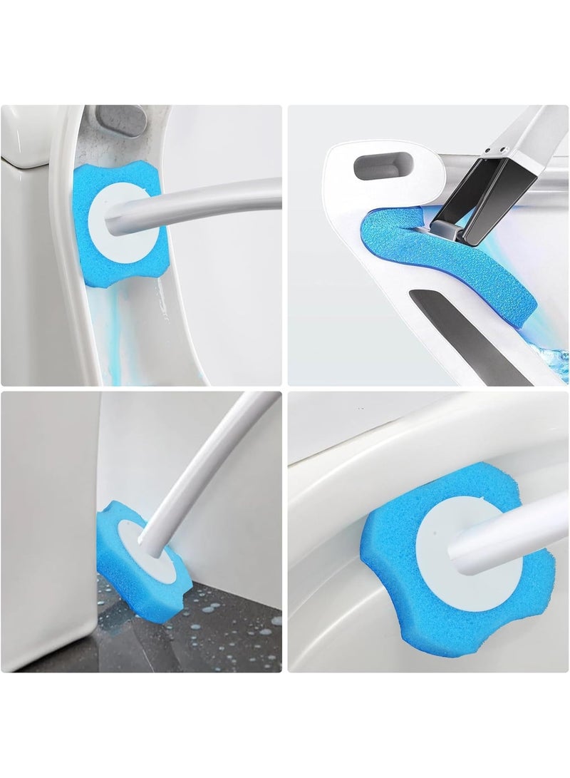 MOMENT نظام تنظيف المرحاض MOMENT 10 قطع إعادة تعبئة فرشاة المرحاض القابلة للتصرف، فرشاة تنظيف المرحاض، 10 رؤوس فرشاة بديلة، بدون مقبض أو قاعدة، إعادة تعبئة عصا المرحاض، وسادات إعادة تعبئة تنظيف وعاء المرحاض، فرشاة المرحاض - Image 5