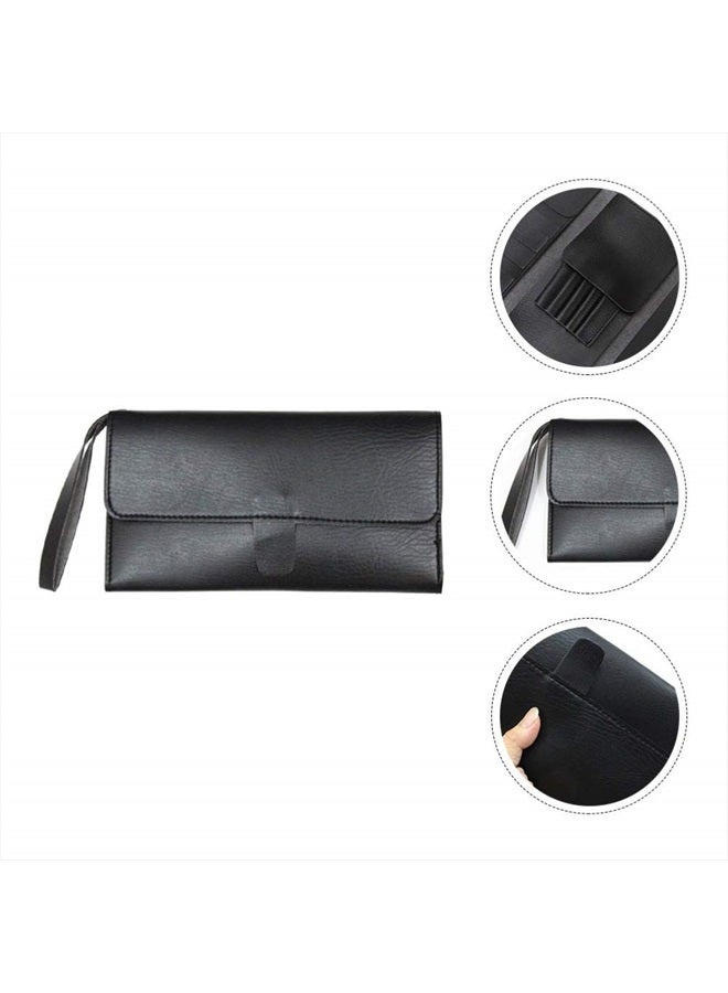 Uonlytech Scissors Holder Pouch Cases Professional Leather Shears Case Leather Barber Salon Scissors Cases for Hair Stylist - Image 4
