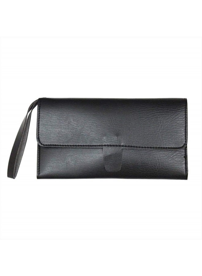 Uonlytech Scissors Holder Pouch Cases Professional Leather Shears Case Leather Barber Salon Scissors Cases for Hair Stylist - Image 1