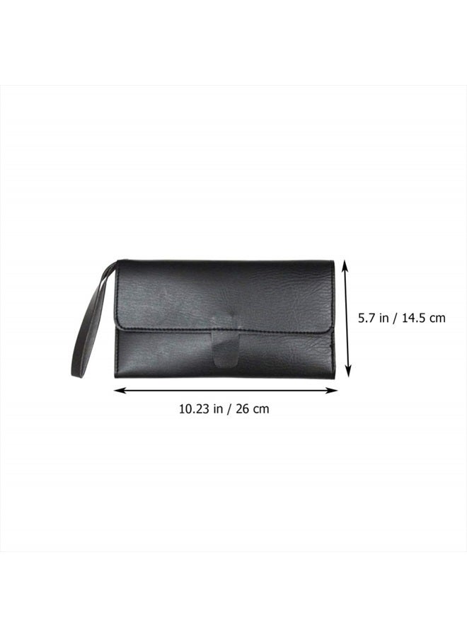 Uonlytech Scissors Holder Pouch Cases Professional Leather Shears Case Leather Barber Salon Scissors Cases for Hair Stylist - Image 5
