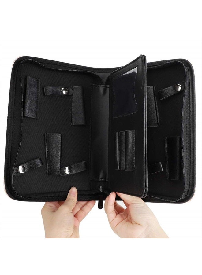 Uonlytech Scissors Holder Pouch Cases Professional Leather Shears Case Leather Barber Salon Scissors Cases for Hair Stylist - Image 3