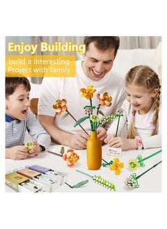 Y&D Flower Bouquet Building Blocks, Kit, Artificial Flowers Toys Creative Project for Adults Botanical Collection Compatible with Lego 456  - Image 3