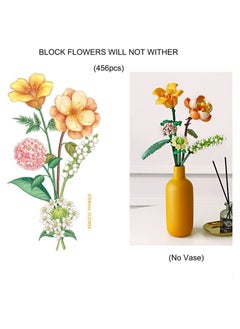 Y&D Flower Bouquet Building Blocks, Kit, Artificial Flowers Toys Creative Project for Adults Botanical Collection Compatible with Lego 456  - Image 2